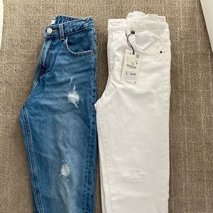 Zara Girls Mom Fit Jeans